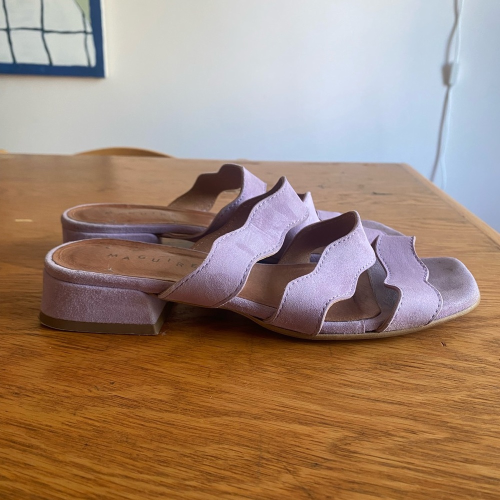 Purple Riva sandals from Maguire